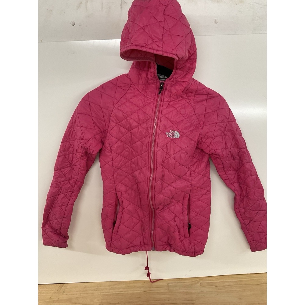 The North Face Quilted Midweight Jacket Womens XS Pink Full‎ Zip Pockets Outdoor